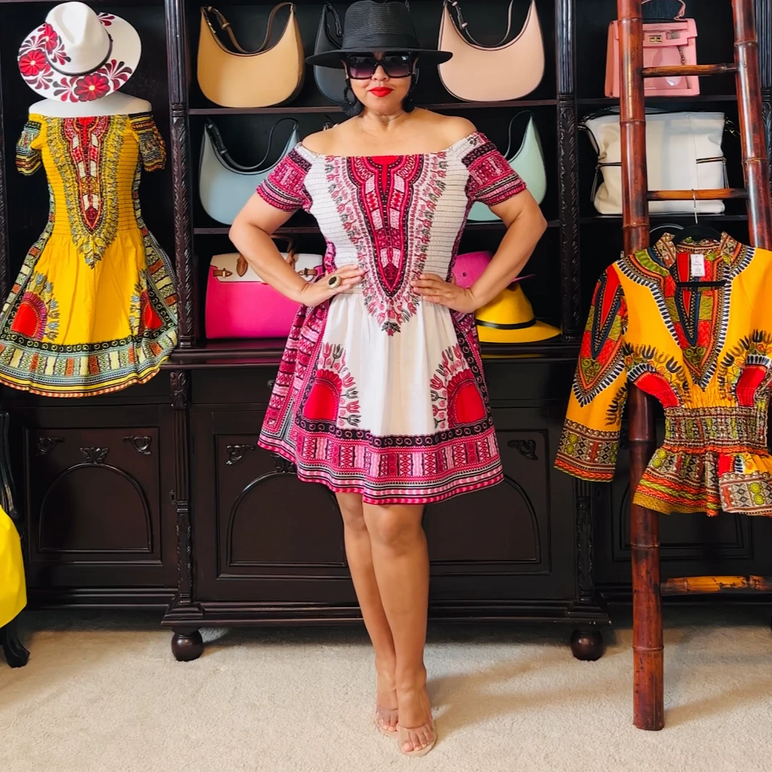 Social Butterfly Collection Dashiki Print Dress Top 7 Social Butterfly Collection Dashiki Print Dress Top