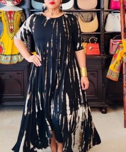 Social Butterfly Collection New Arrivals Black Taupe Tie Dye Handkerchief Dress 39 Social Butterfly Collection New Arrivals Black Taupe Tie Dye Handkerchief Dress