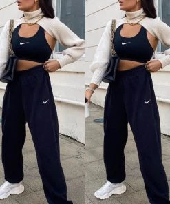 Social Butterfly Collection Accessories Turtleneck Sweater Scarf With Sleeves