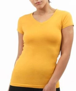 Social Butterfly Collection Plus Size V-Neck Cotton T-Shirt