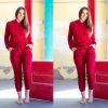 Social Butterfly Collection Burgundy Red Plus Size Two Piece Hoodie Pant Set Sale