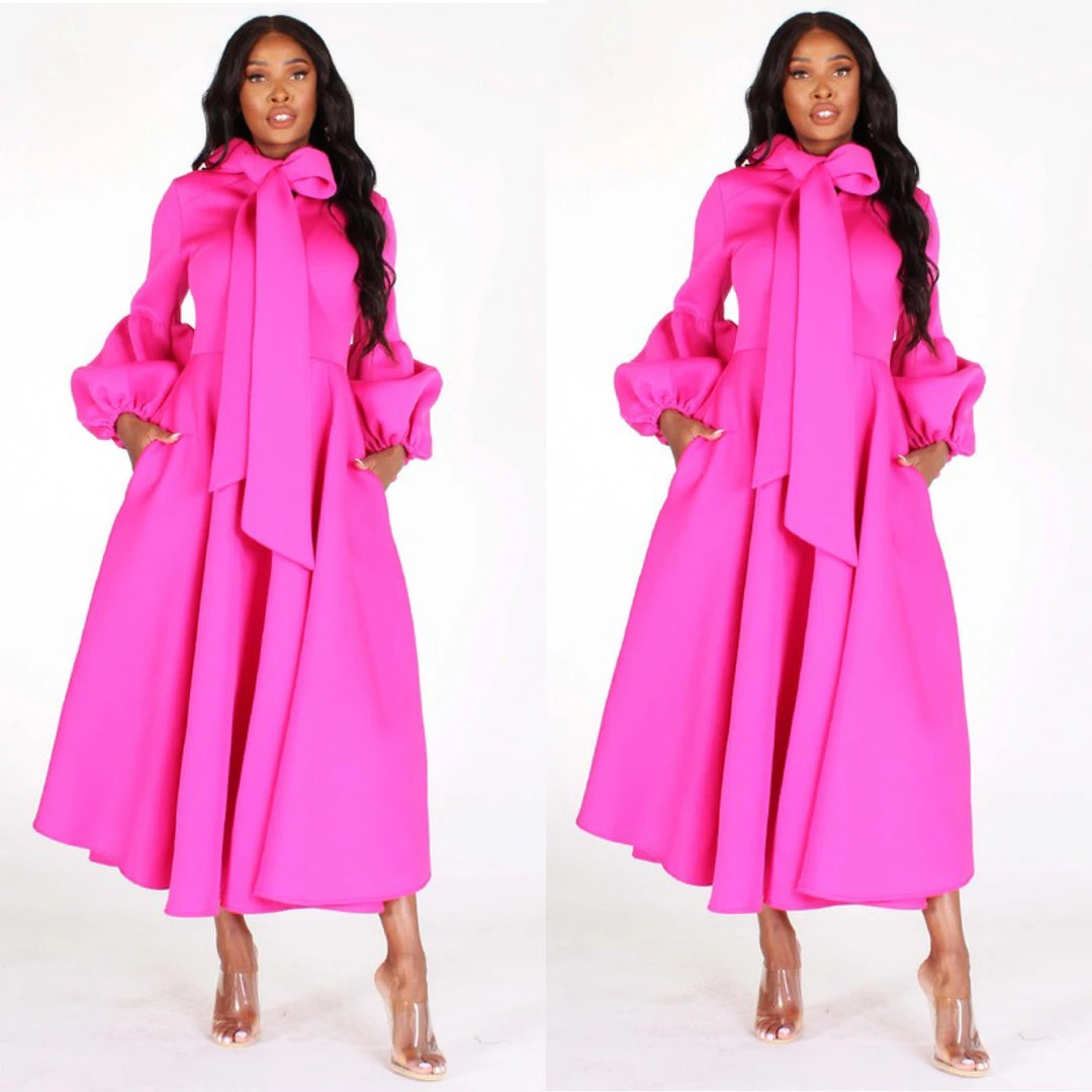 Social Butterfly Collection Pretty In Pink Necktie Mid Length Dress New Arrivals 4 Social Butterfly Collection Pretty In Pink Necktie Mid Length Dress New Arrivals