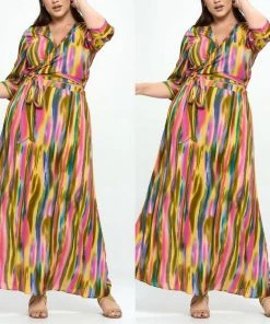 Social Butterfly Collection New Arrivals Multi Color Plus Size Two Piece Skirt Set