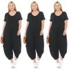 Social Butterfly Collection Black Plus Size Romper Jumpsuit New Arrivals