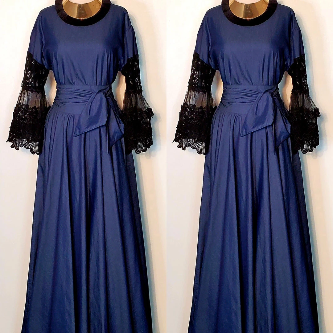 Social Butterfly Collection Denim Black Lace Sleeve Maxi Dress New Arrivals 7 Social Butterfly Collection Denim Black Lace Sleeve Maxi Dress New Arrivals