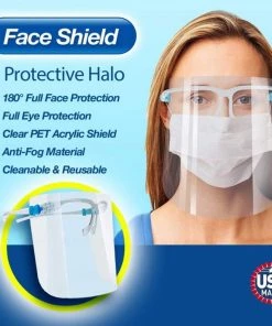 Social Butterfly Collection Clear Full Face Plastic Face Shield