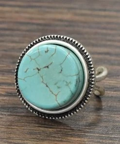 Social Butterfly Collection New Arrivals Natural Turquoise Stone Ring