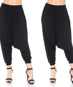 Social Butterfly Collection New Arrivals Black Harem Pants