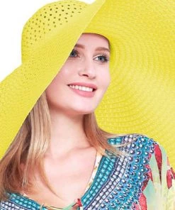 Social Butterfly Collection New Arrivals Oversized Beach Resort Wide Brim Hat