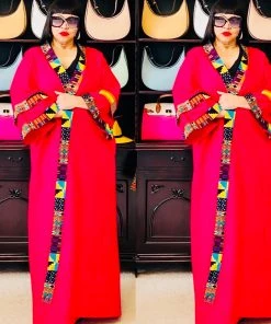 Social Butterfly Collection Magenta Kimono Duster