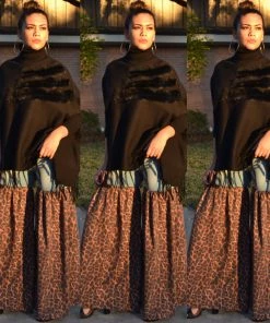 Social Butterfly Collection Black Faux Fur Fringe Detail Sweater Top Sale