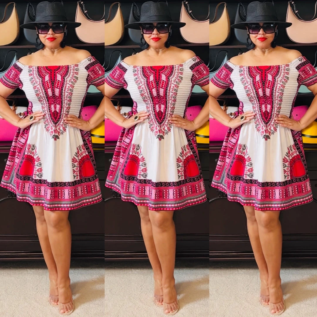 Social Butterfly Collection Dashiki Print Dress Top 4 Social Butterfly Collection Dashiki Print Dress Top