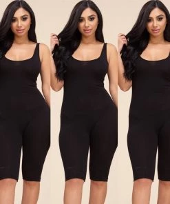 Social Butterfly Collection Sale Black, White Or Nude Basic Solid Color Capri Jumpsuit