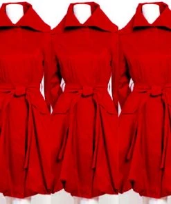 Social Butterfly Collection Regal Red Modern Day Coat Dress