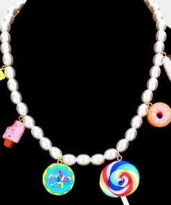 Social Butterfly Collection Sale Candy Fruit Pearl Necklace