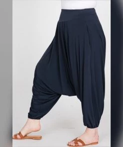 Social Butterfly Collection New Arrivals Black Jersey Knit Jeannie Pants