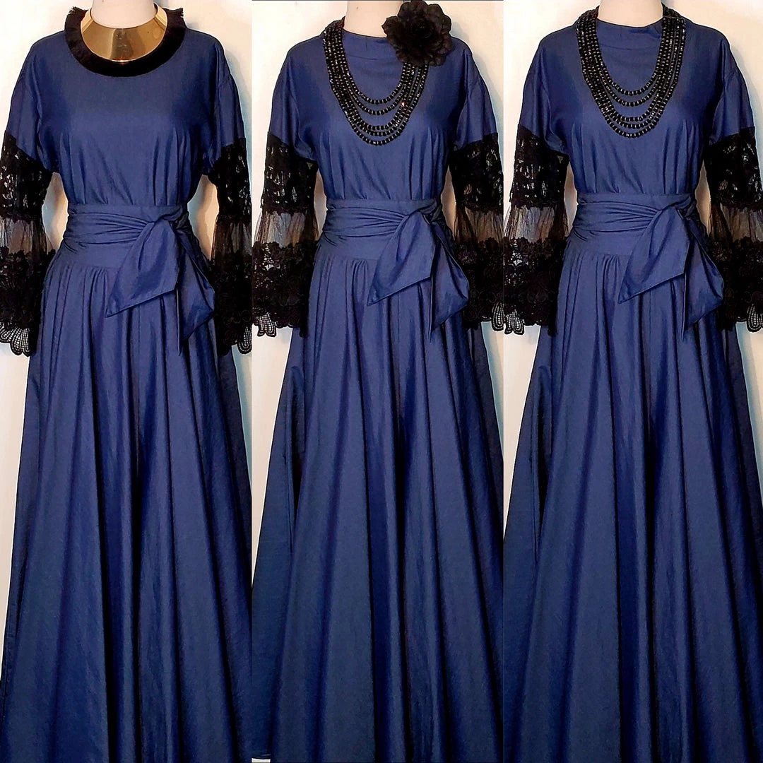 Social Butterfly Collection Denim Black Lace Sleeve Maxi Dress New Arrivals 5 Social Butterfly Collection Denim Black Lace Sleeve Maxi Dress New Arrivals