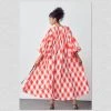 Social Butterfly Collection Plus Size Red Check Vintage Dress