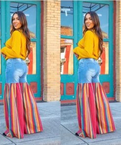 Social Butterfly Collection Distressed Light Denim Red Multi Color Palazzo Wide Leg Jeans New Arrivals 30 Social Butterfly Collection Distressed Light Denim Red Multi Color Palazzo Wide Leg Jeans New Arrivals