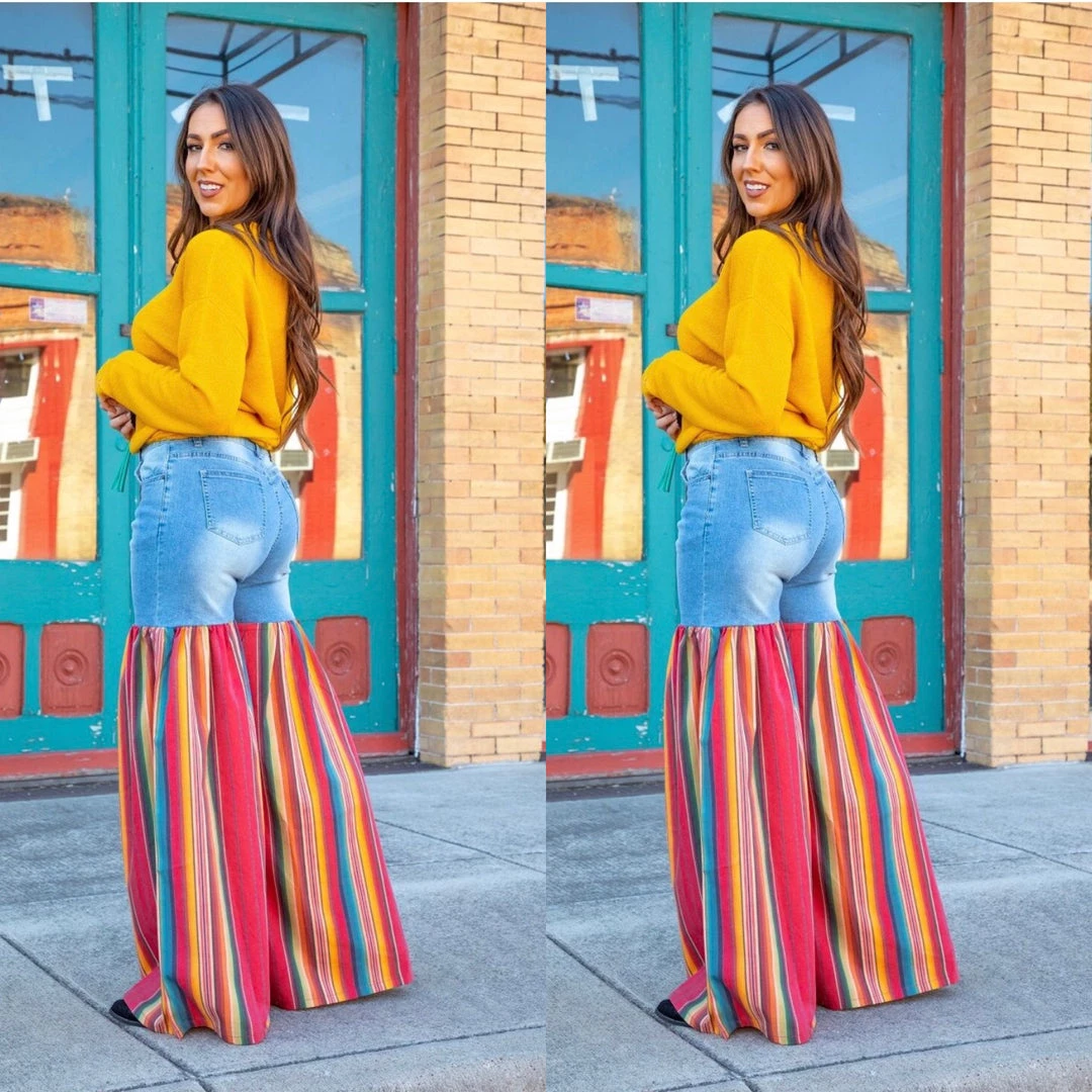 Social Butterfly Collection Distressed Light Denim Red Multi Color Palazzo Wide Leg Jeans New Arrivals 6 Social Butterfly Collection Distressed Light Denim Red Multi Color Palazzo Wide Leg Jeans New Arrivals