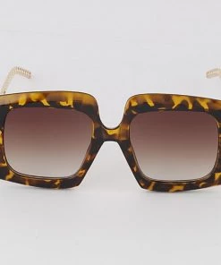 Social Butterfly Collection New Arrivals Gold Chain Link Detail Sunshades