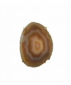 Social Butterfly Collection New Arrivals Agate Stone Gold Adjustable Ring