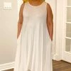 Social Butterfly Collection Off White High Low Hemline Dress New Arrivals