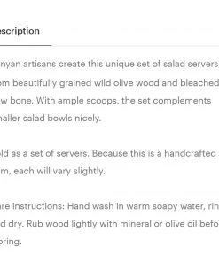 Social Butterfly Collection African Spork Spoon Will Olive Wood Salad Server Sale