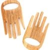 Social Butterfly Collection Kenyan Wild Olive Wood Helping Hands Salad Server Set