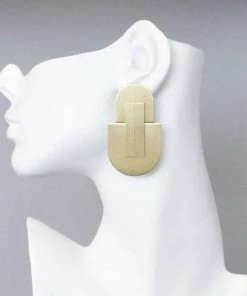 Social Butterfly Collection New Arrivals Gold Dangle Gold Bar Earrings