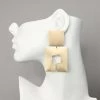 Social Butterfly Collection Double Square Gold Earrings New Arrivals