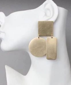 Social Butterfly Collection Gold Geometrical Earrings New Arrivals