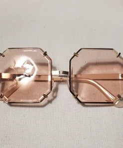 Social Butterfly Collection Retro Color Tinted Square Sunglasses
