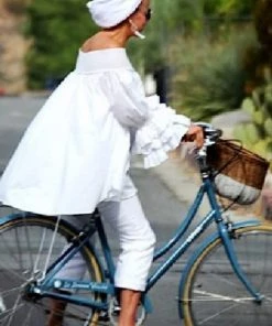 Social Butterfly Collection White Ruffle Sleeve Dress Top