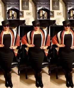 Social Butterfly Collection Bold Multi Color Loose Fit Cardigan Sale