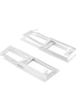 Social Butterfly Collection Silver Crystal Single Pearl Earrings New Arrivals