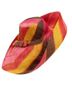 Social Butterfly Collection New Arrivals Five Inch Brim Raffia Hat