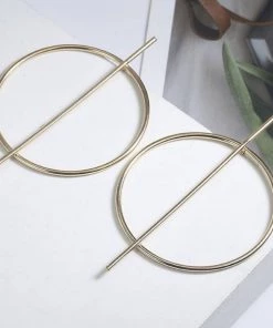 Social Butterfly Collection Minimalist Geometric Gold Or Silver Earrings New Arrivals