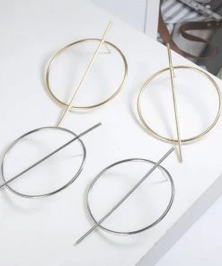 Social Butterfly Collection Minimalist Geometric Gold Or Silver Earrings New Arrivals