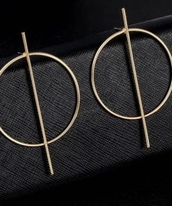 Social Butterfly Collection Minimalist Geometric Gold Or Silver Earrings New Arrivals