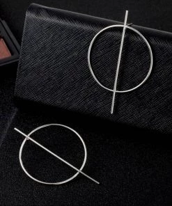 Social Butterfly Collection Minimalist Geometric Gold Or Silver Earrings New Arrivals