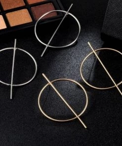 Social Butterfly Collection Minimalist Geometric Gold Or Silver Earrings New Arrivals