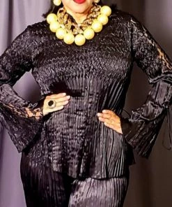 Social Butterfly Collection Black Chic & Comfy Two Piece Pant Set New Arrivals