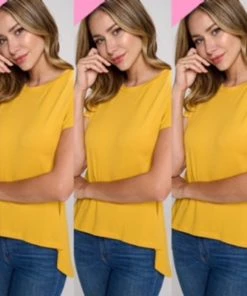 Social Butterfly Collection Plus Size High Low T Shirt Top New Arrivals