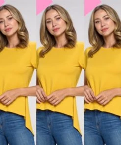 Social Butterfly Collection Plus Size High Low T Shirt Top New Arrivals