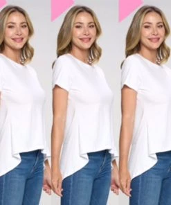 Social Butterfly Collection Plus Size High Low T Shirt Top New Arrivals