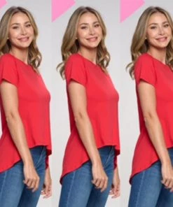 Social Butterfly Collection Plus Size High Low T Shirt Top New Arrivals