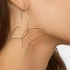 Social Butterfly Collection New Arrivals Gold Abstract Butterfly Earrings