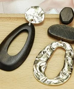 Social Butterfly Collection New Arrivals Brown Gold Mix Match Earrings