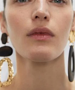 Social Butterfly Collection New Arrivals Brown Gold Mix Match Earrings